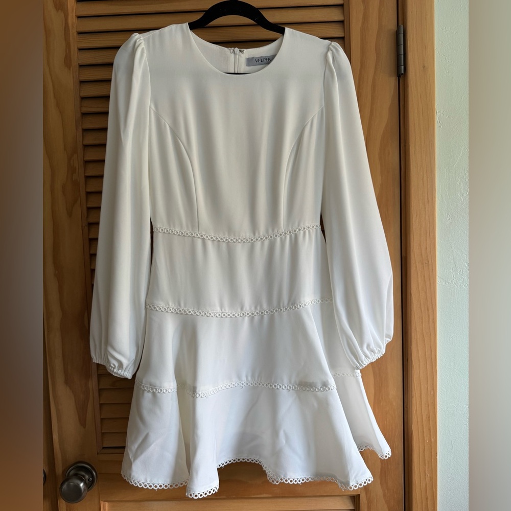 White long sleeve dress